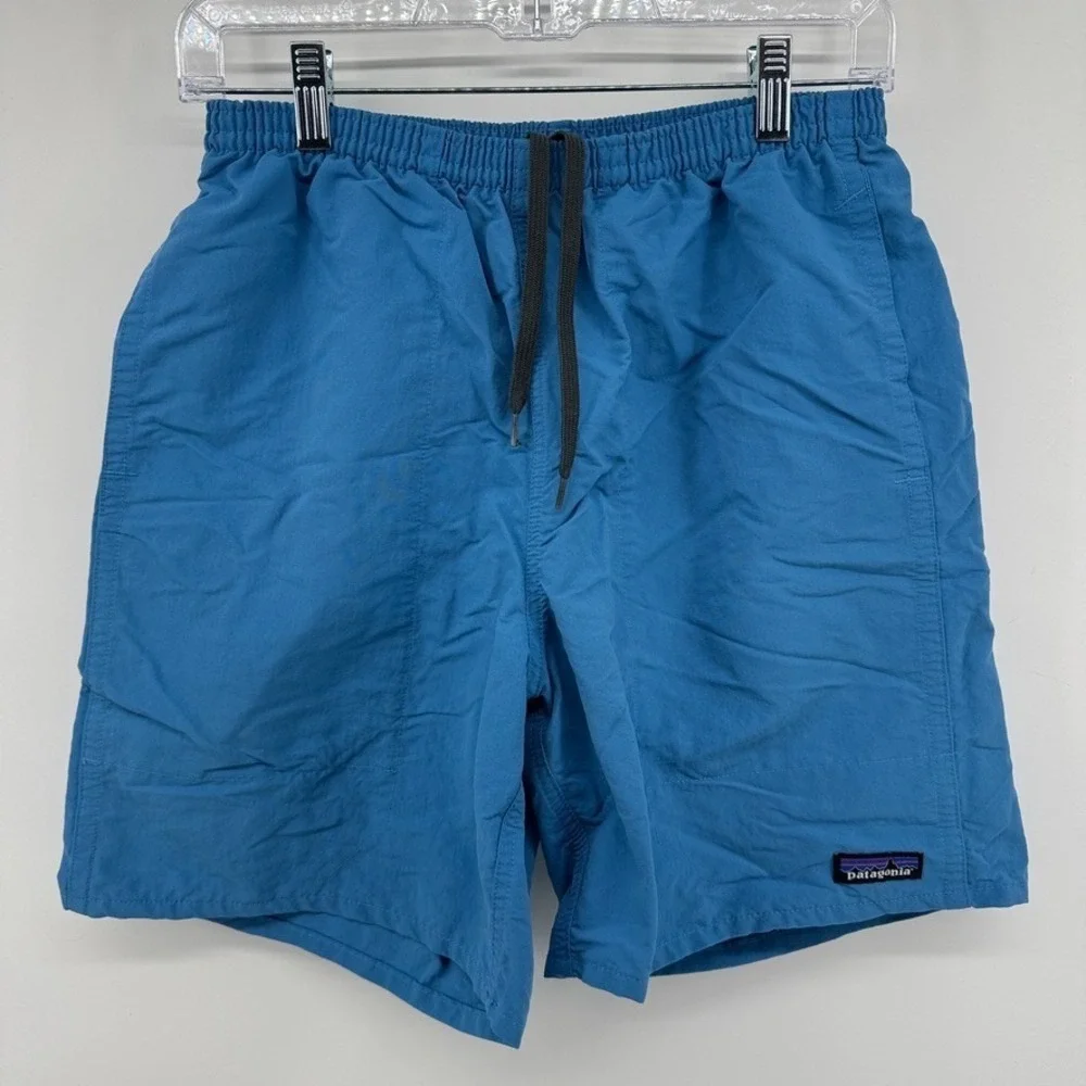 Patagonia Shorts Mens Small Blue Baggies NetPlus Mesh Lined Shells Quick Dry